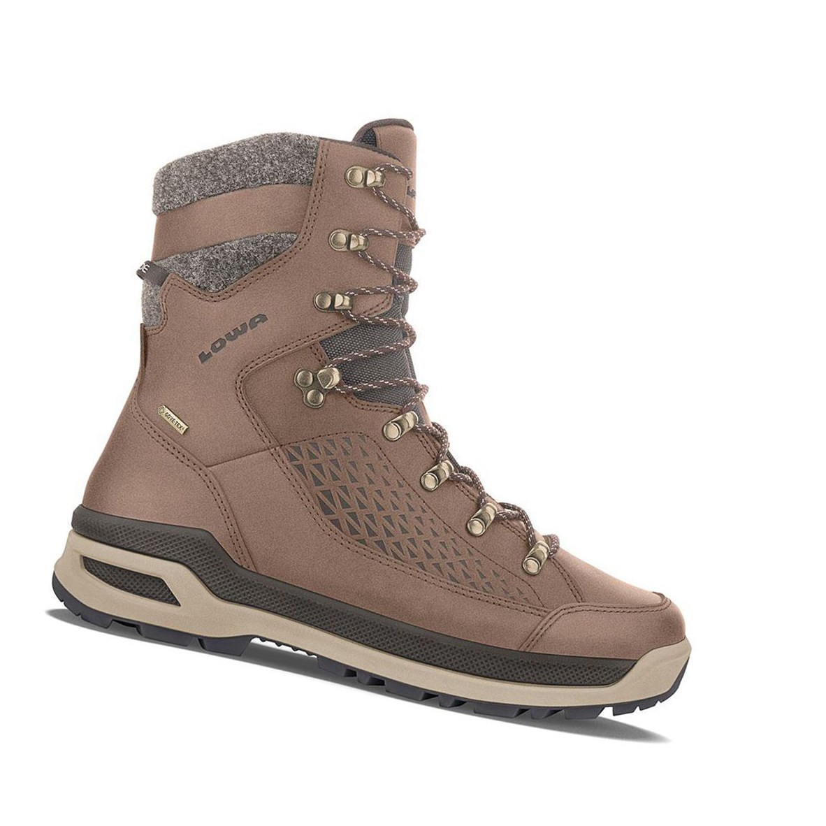 Buty Zimowe Męskie Lowa Renegade Evo Ice GTX Brązowe | HRBDQ7329