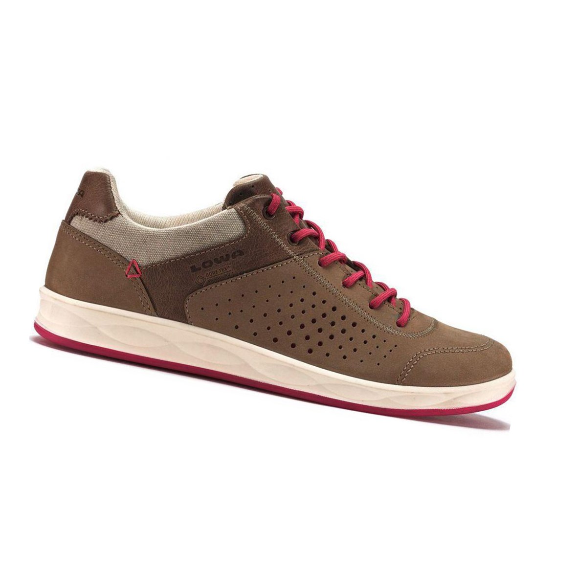 Buty do Chodzenia Damskie Lowa San Francisco GTX LO WS Taupe / Berry | BYXMN6482