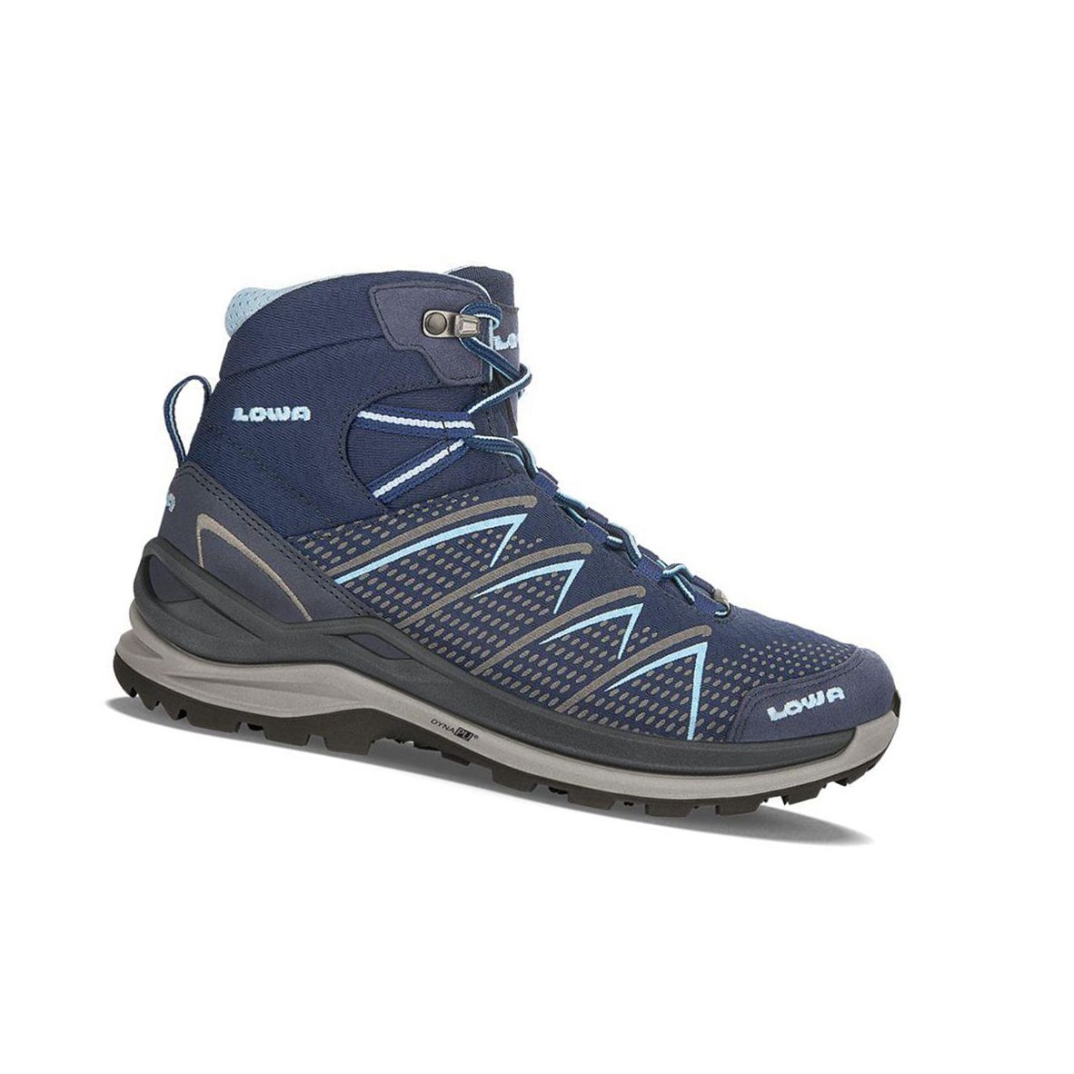 Kozaki Trekkingowe Damskie Lowa Ferrox Pro GTX Mid WS Granatowe Niebieskie | NIVKE8430