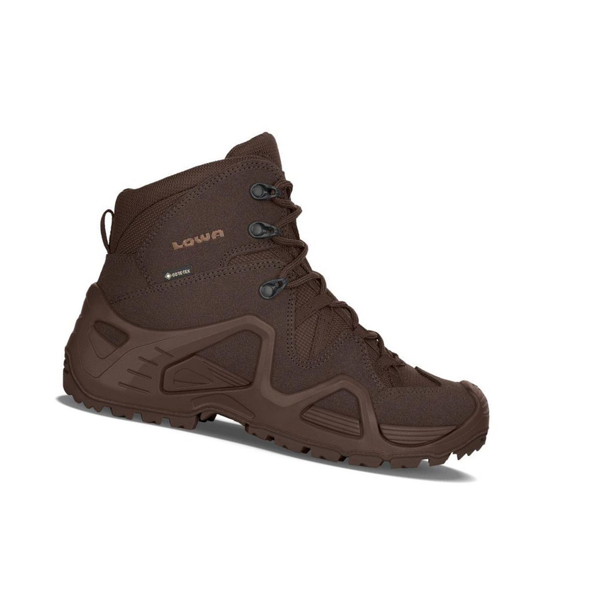 Kozaki Trekkingowe Damskie Lowa Zephyr GTX Mid WS Ciemny Brązowe | DSGHI5610