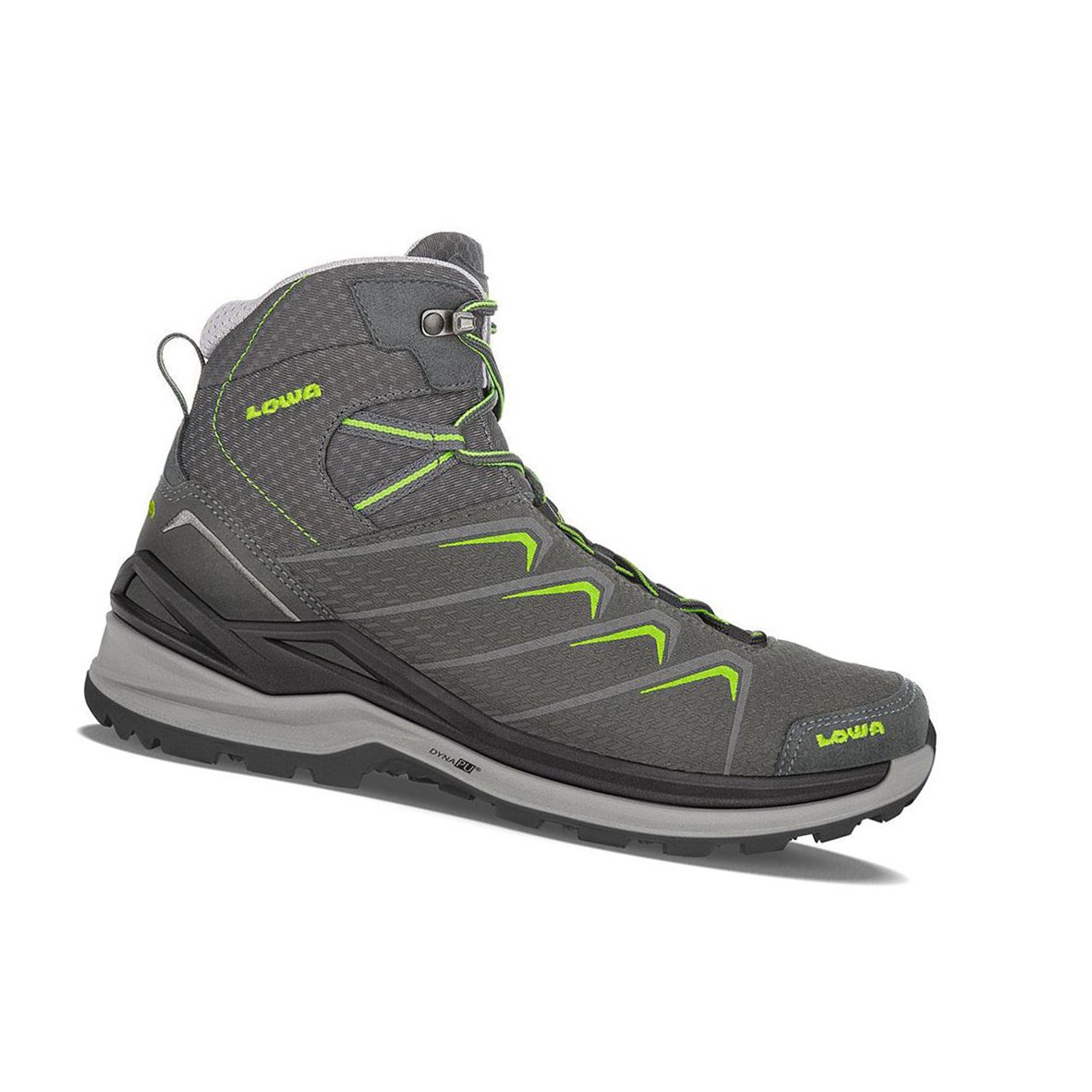 Kozaki Trekkingowe Męskie Lowa Ferrox Pro GTX Mid Graphite / Lime | VDWOP0856