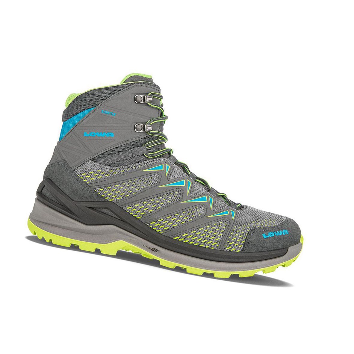 Kozaki Trekkingowe Męskie Lowa Innox Pro GTX Mid Graphite / Lime | AYJDK2385