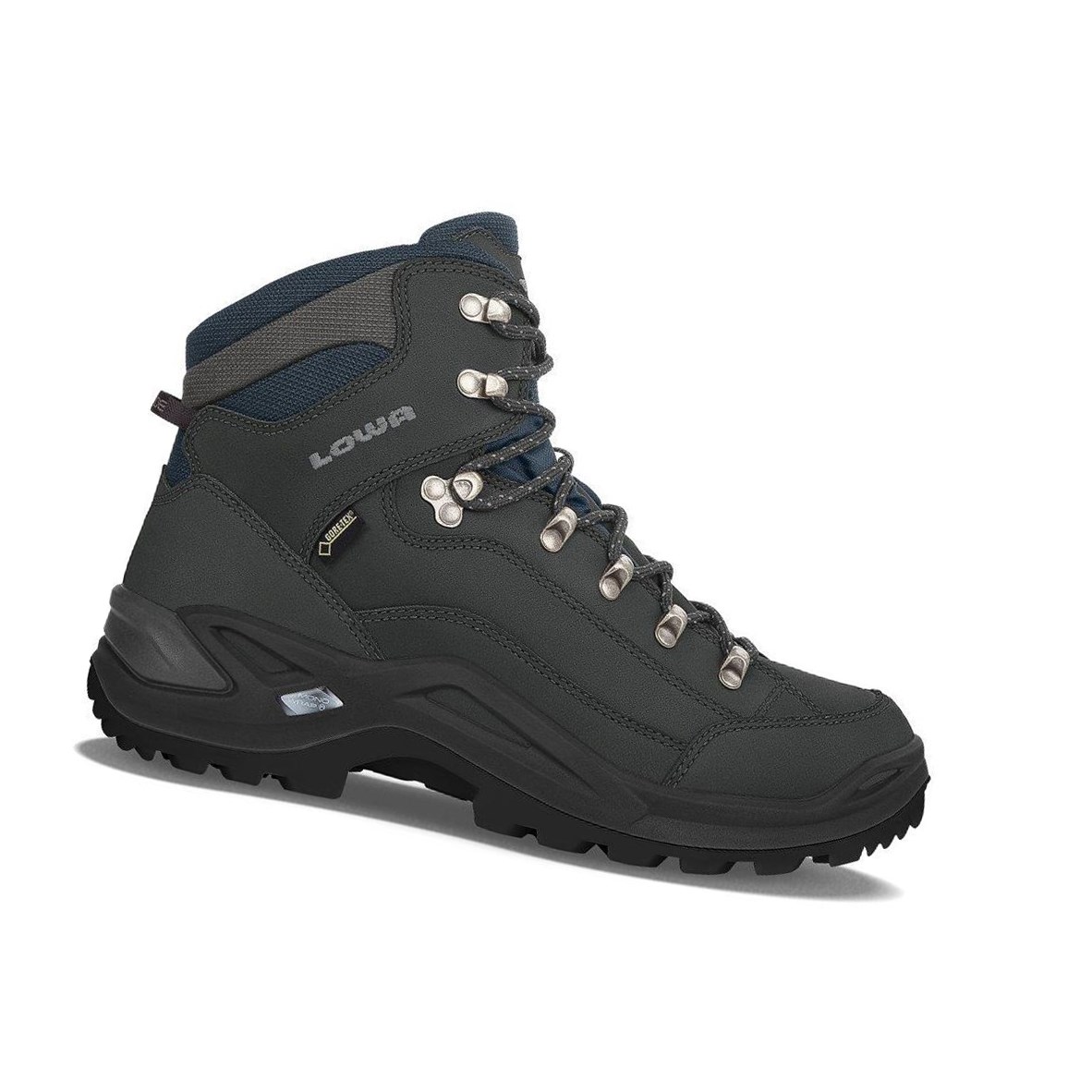 Kozaki Trekkingowe Męskie Lowa Renegade GTX Mid Ciemny Granatowe | DBHER5146