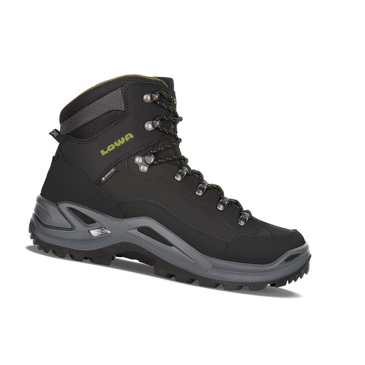 Kozaki Trekkingowe Męskie Lowa Renegade GTX Mid Czarne Oliwkowe | EVXPM4107