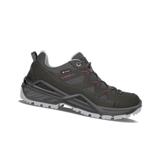 Buty do Chodzenia Damskie Lowa Sirkos Evo GTX LO WS Anthracite / Berry | MQPYD4082