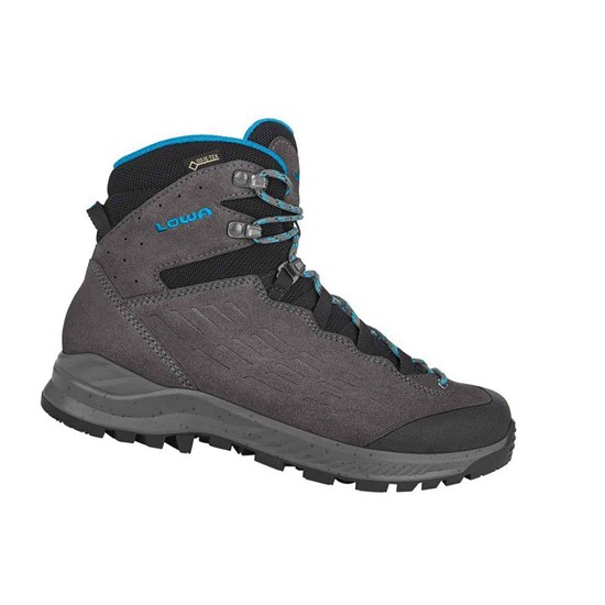 Kozaki Trekkingowe Damskie Lowa Explorer GTX Mid WS Turkusowe | LQVKJ8497