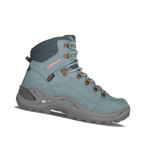 Kozaki Trekkingowe Damskie Lowa Renegade GTX Mid WS Iceblue / Salmon | CSFOU9152