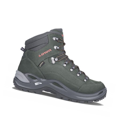 Kozaki Trekkingowe Damskie Lowa Renegade GTX Mid WS Anthracite / Mandarin | FAMCP0215