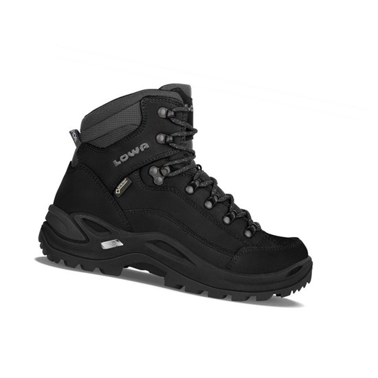 Kozaki Trekkingowe Damskie Lowa Renegade GTX Mid WS Jasny Czarne | SETAY8451