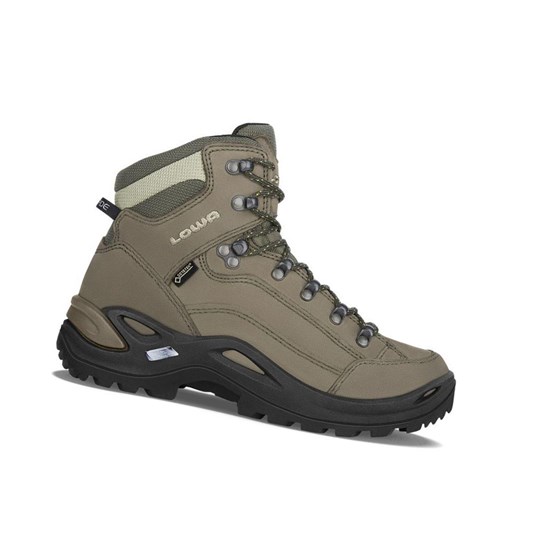 Kozaki Trekkingowe Damskie Lowa Renegade GTX Mid WS Pebble | VKQFW8062