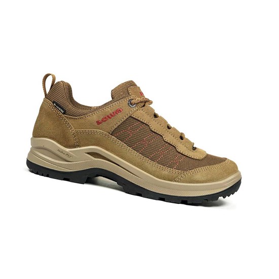 Kozaki Trekkingowe Damskie Lowa Taurus Pro GTX LO WS Taupe / Terracotta | XAYNB6851