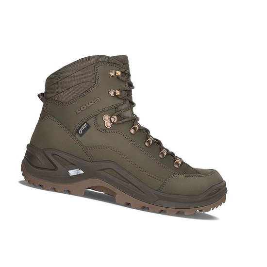 Kozaki Trekkingowe Męskie Lowa Renegade GTX Mid Basil | ITFPB8435