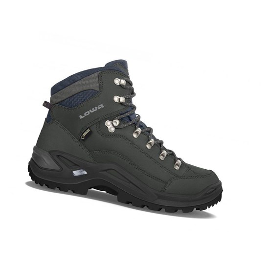 Kozaki Trekkingowe Męskie Lowa Renegade GTX Mid S Ciemny Szare | YDHKI5829